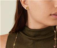Vicenza - Piazzetta Palladio 2 - Earrings Marco Bicego Woman Jaipur in Yellow Gold Quarzo OB957-QG01 - OB957-QG01